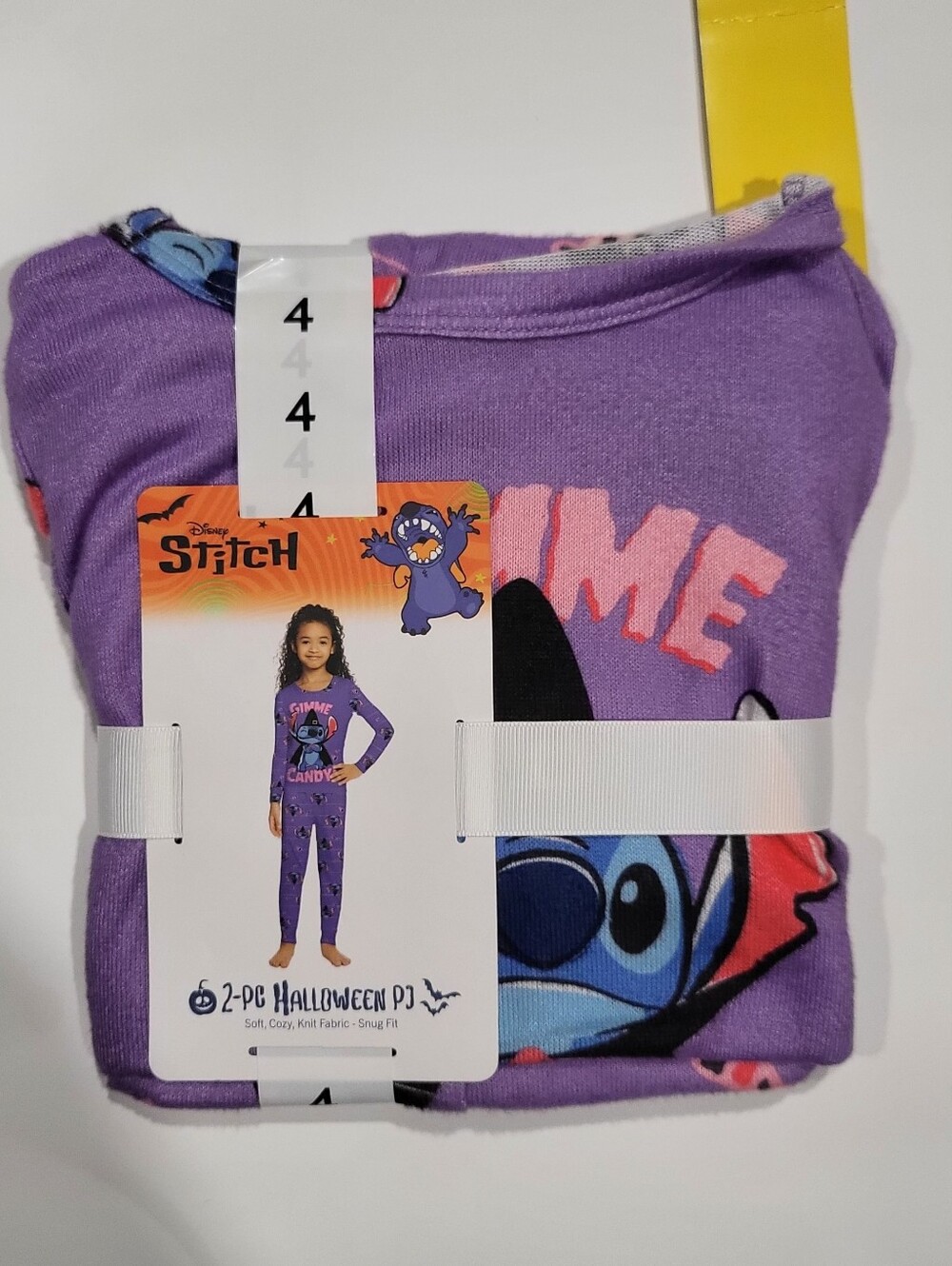 Disney Stitch Purple Kids Halloween Pajama Set